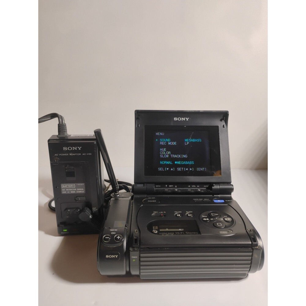Sony GV-S50 Video Walkman 8mm Portable Cassette Video Recorder Player Parts Only